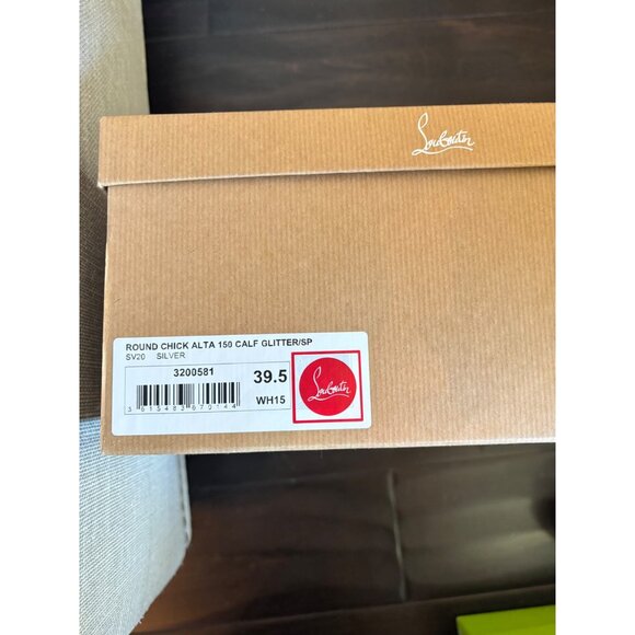 CHRISTHIAN LOUBOUTIN Round chick alta 150 silver glitter - Picture 6 of 11